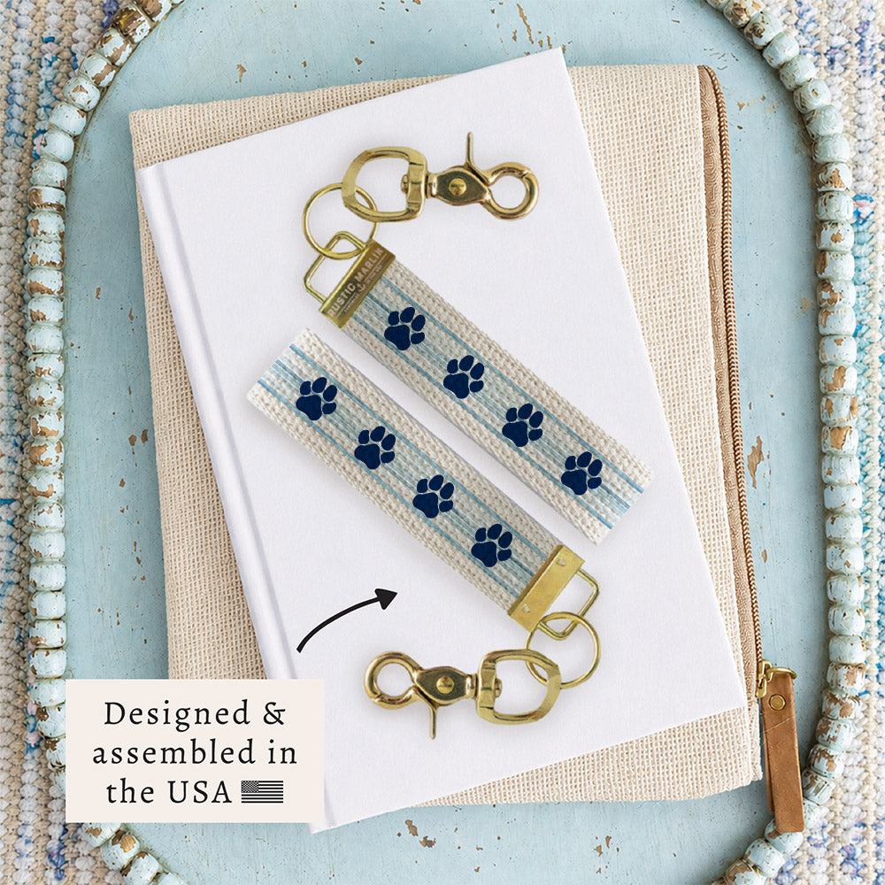 Paw Striped Keychain
