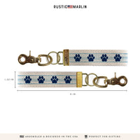 Paw Striped Keychain