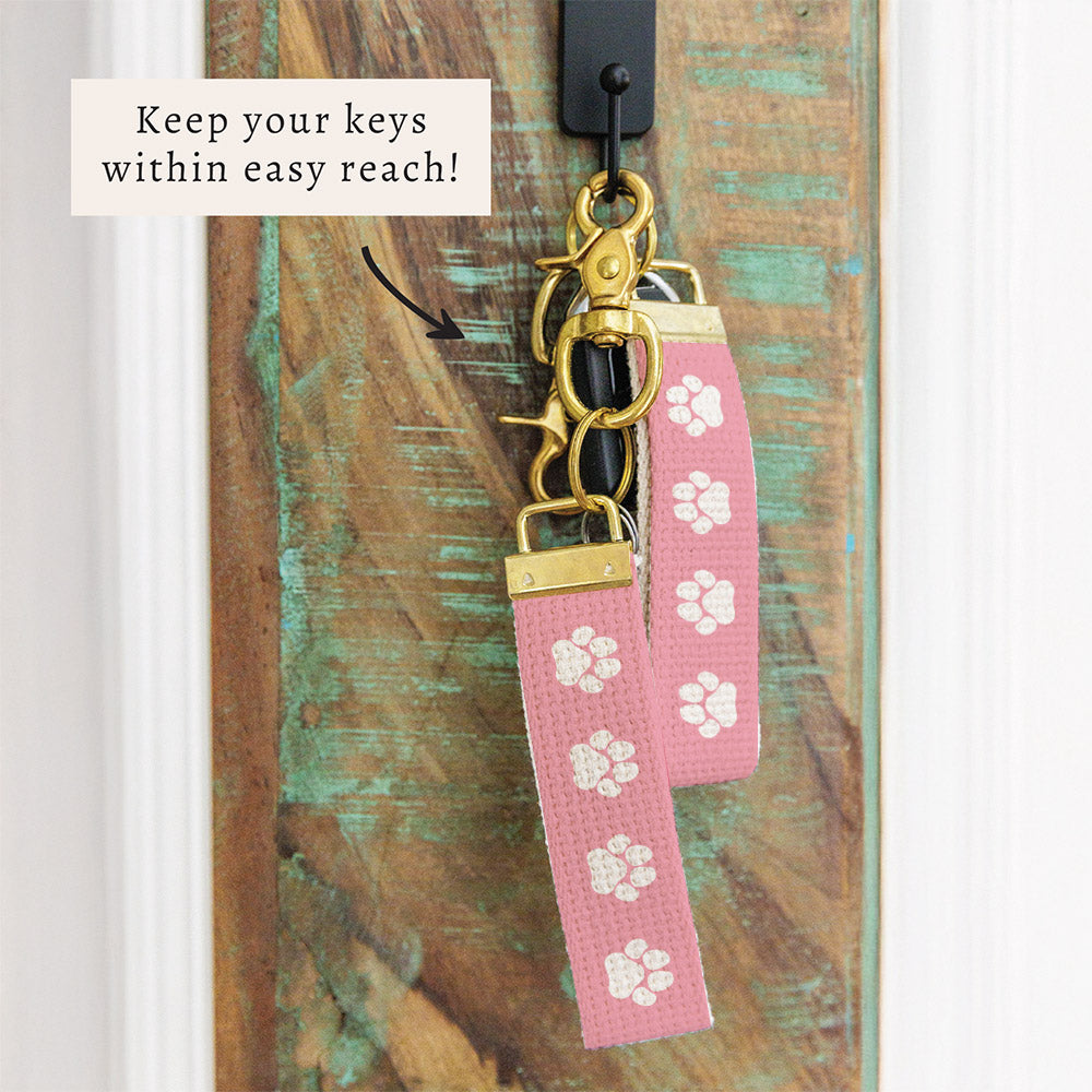 Paws Pink Keychain