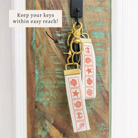 Coral Seaside Icons Keychain