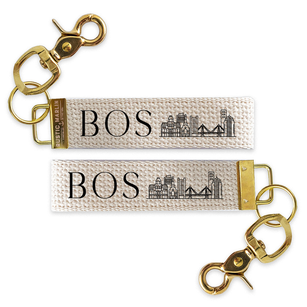 Boston Skyline Keychain