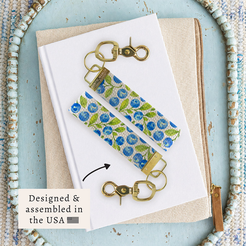Blueberries Keychain