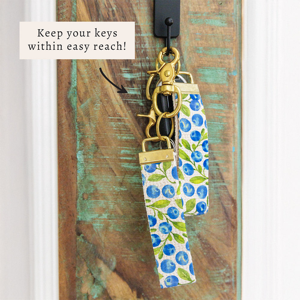 Blueberries Keychain
