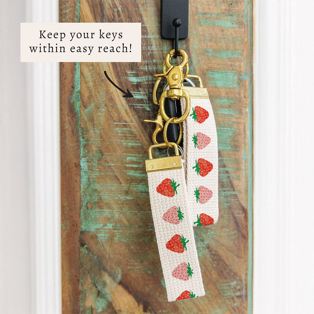 Strawberries Keychain