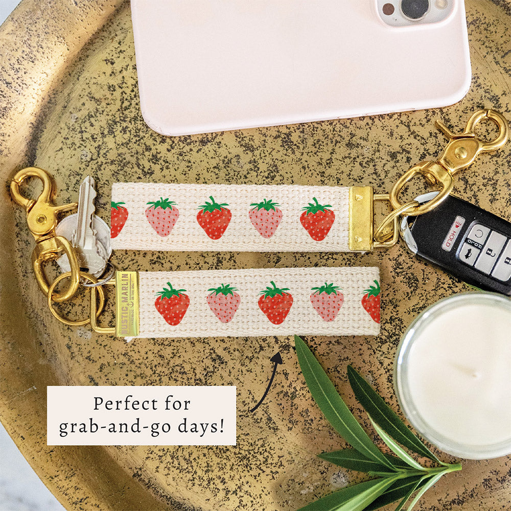 Strawberries Keychain