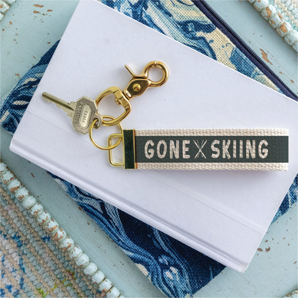 Gone Skiing Keychain