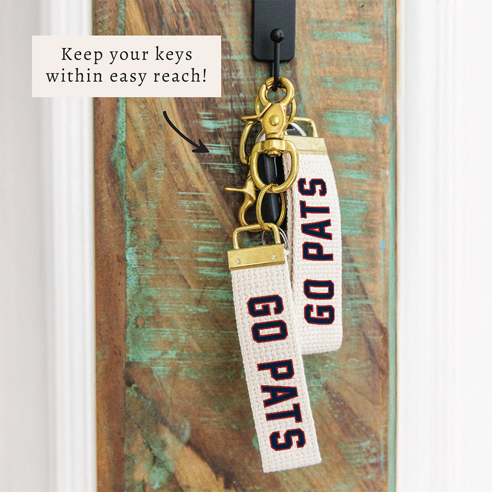 Go Pats Keychain