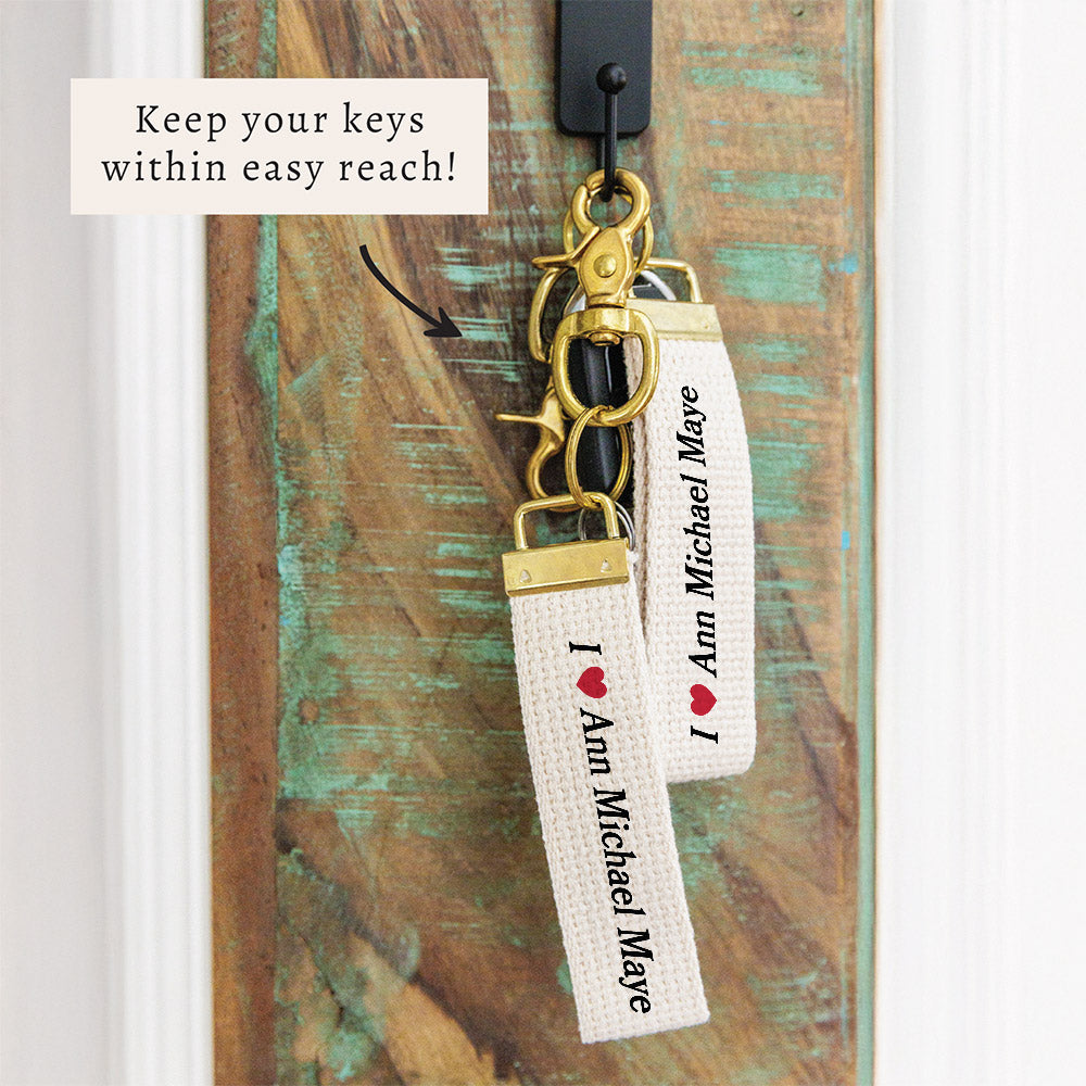 I Love Ann Michael Maye Keychain