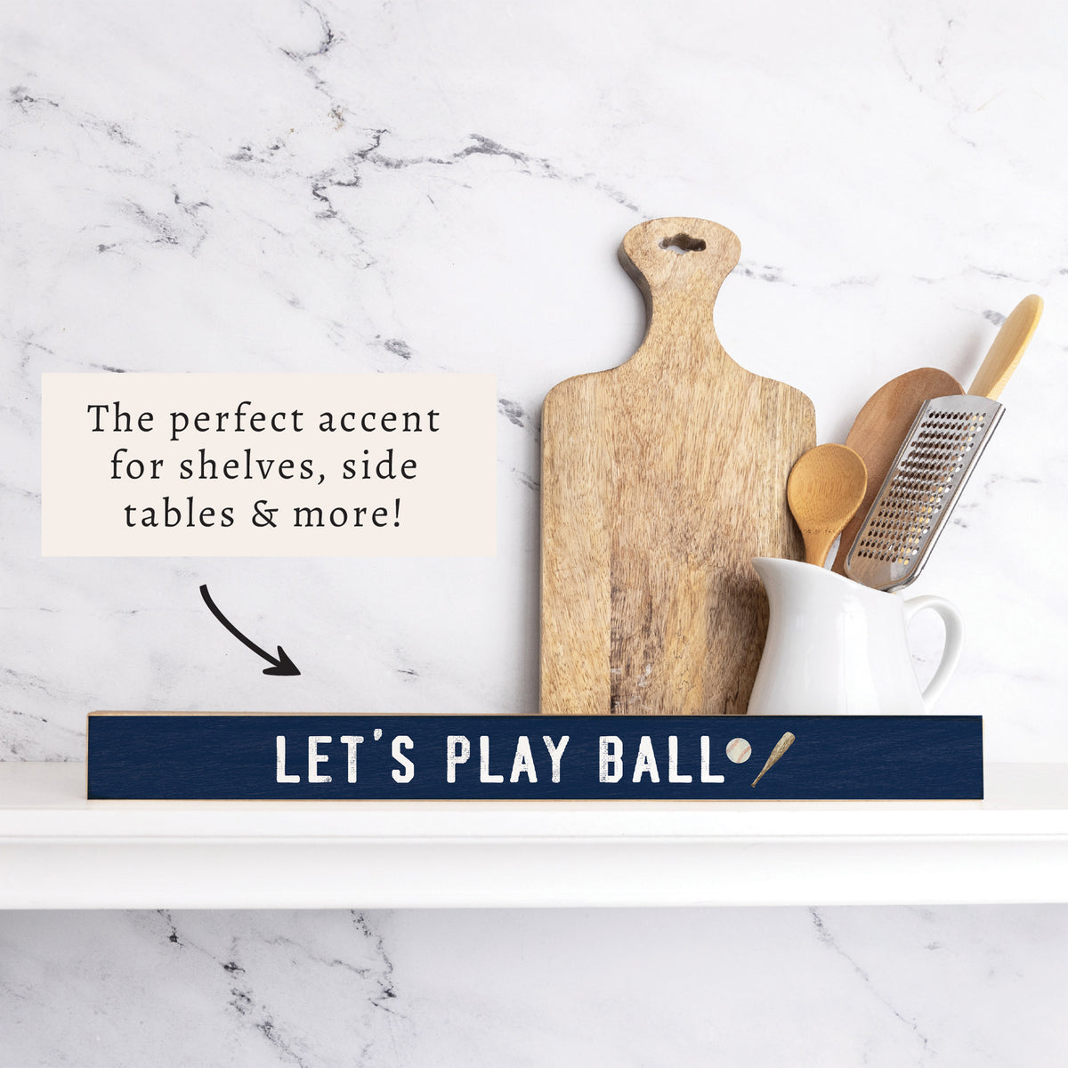 Let's Play Ball Skinny Sign