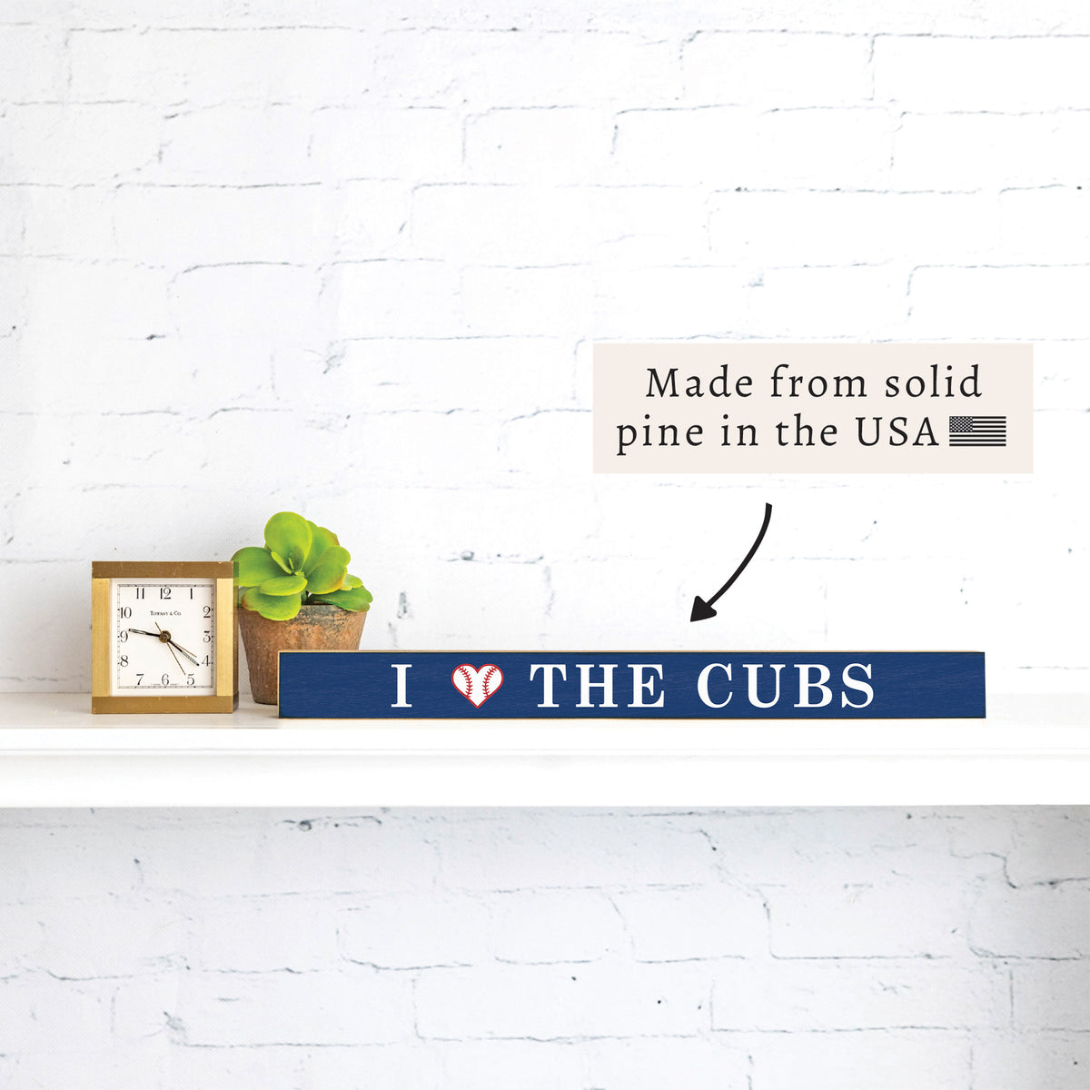 I Love The Cubs Skinny Sign