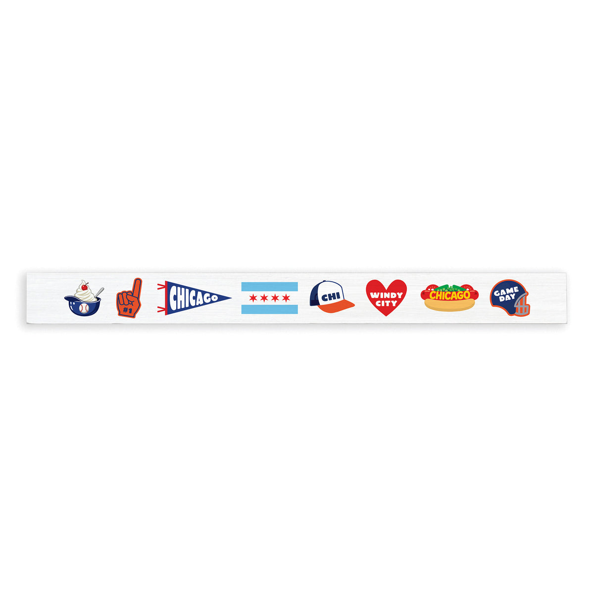 Chicago Sports Icons Skinny Sign