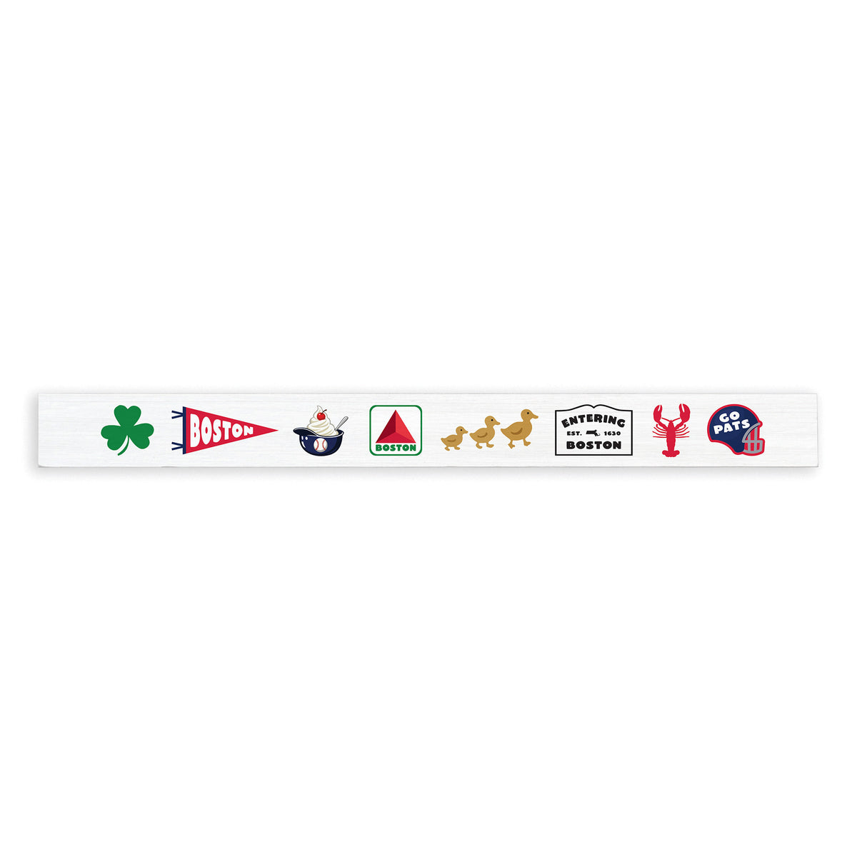 Boston Sports Icons Skinny Sign