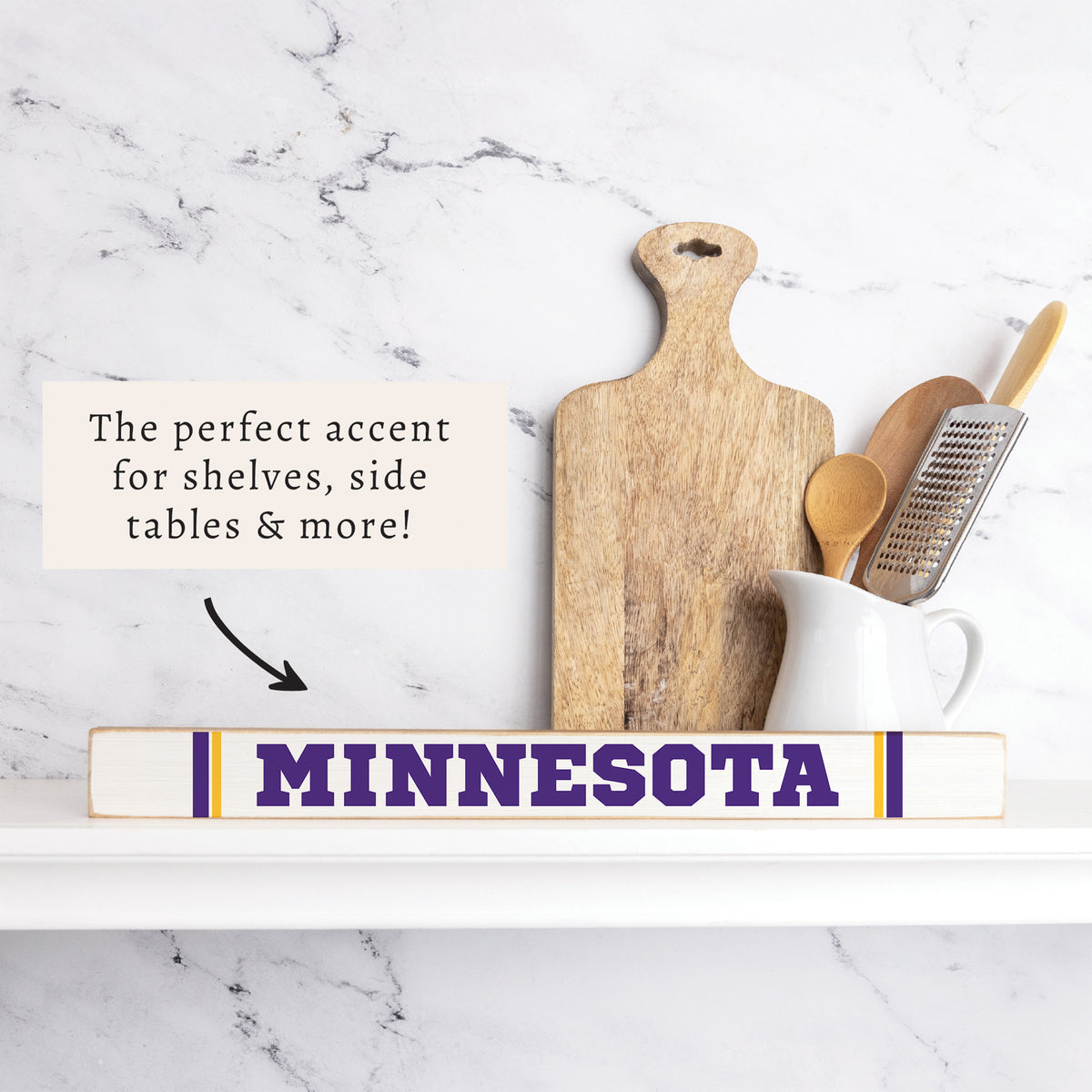 Minnesota Stripes Skinny Sign