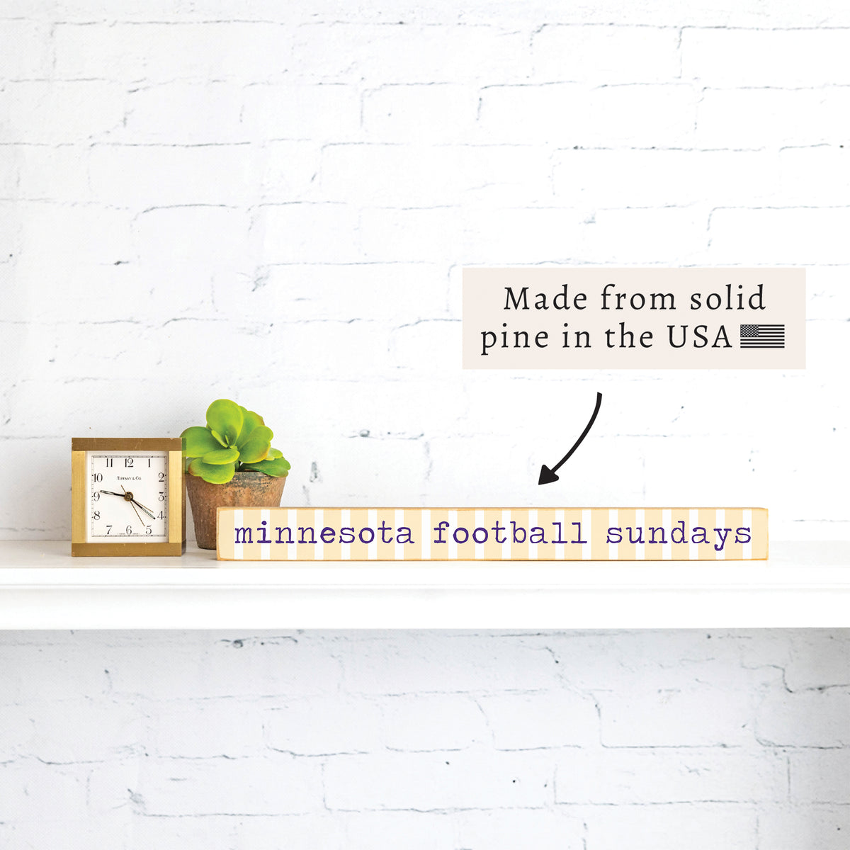 Minnesota Football Sundays Skinny Sign
