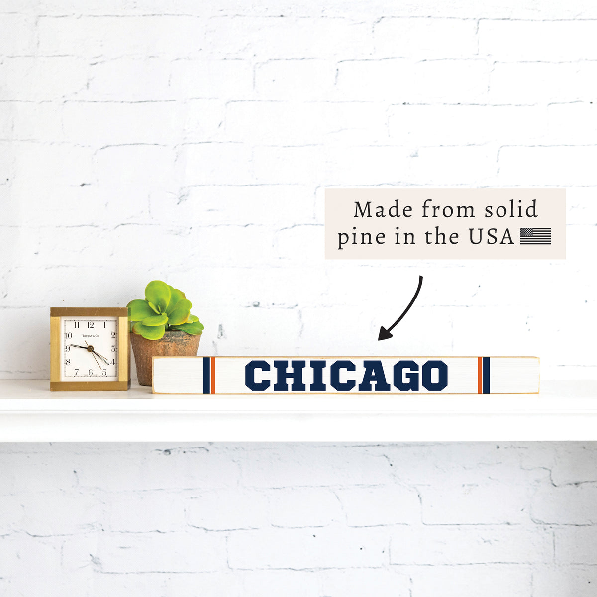 Chicago Stripes Skinny Sign