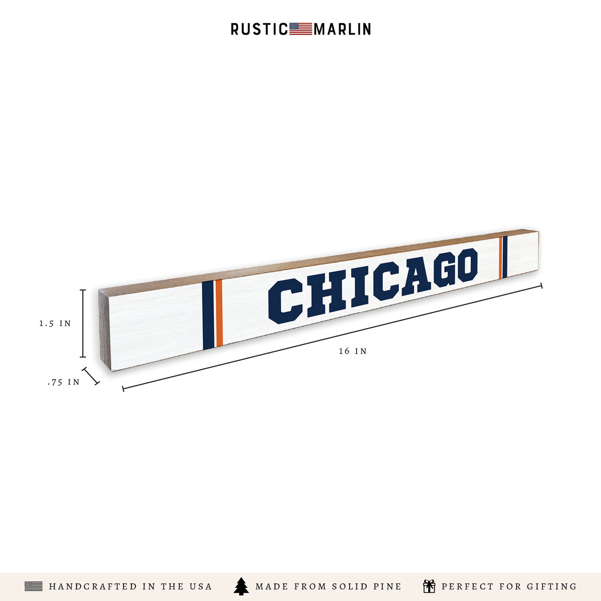 Chicago Stripes Skinny Sign