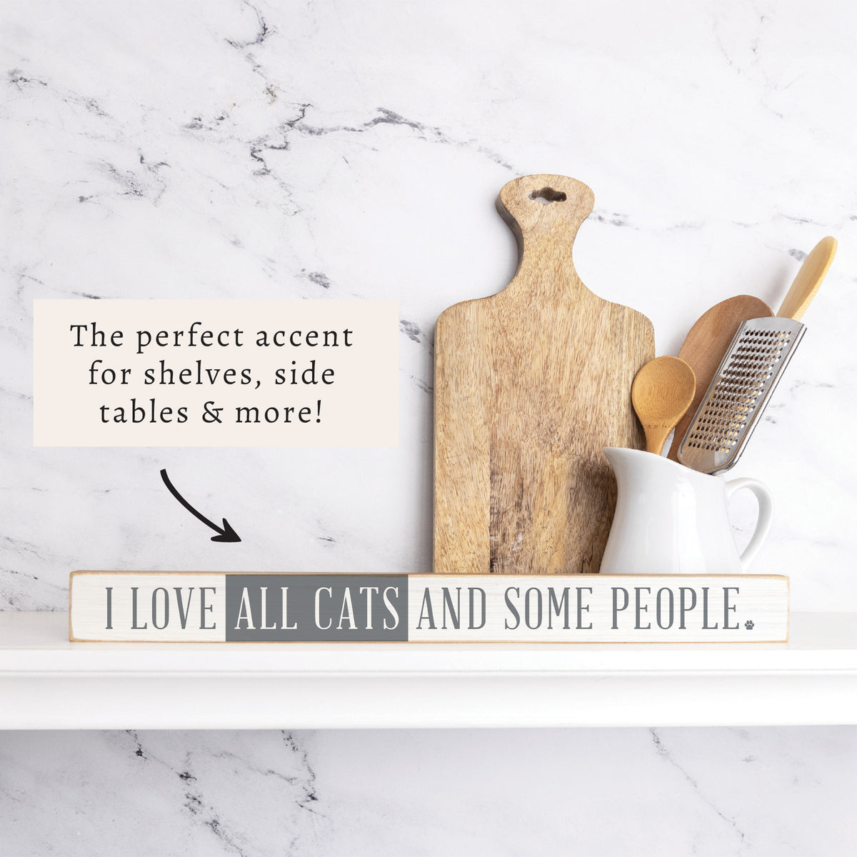 I Love All Cats And Some People Skinny Sign