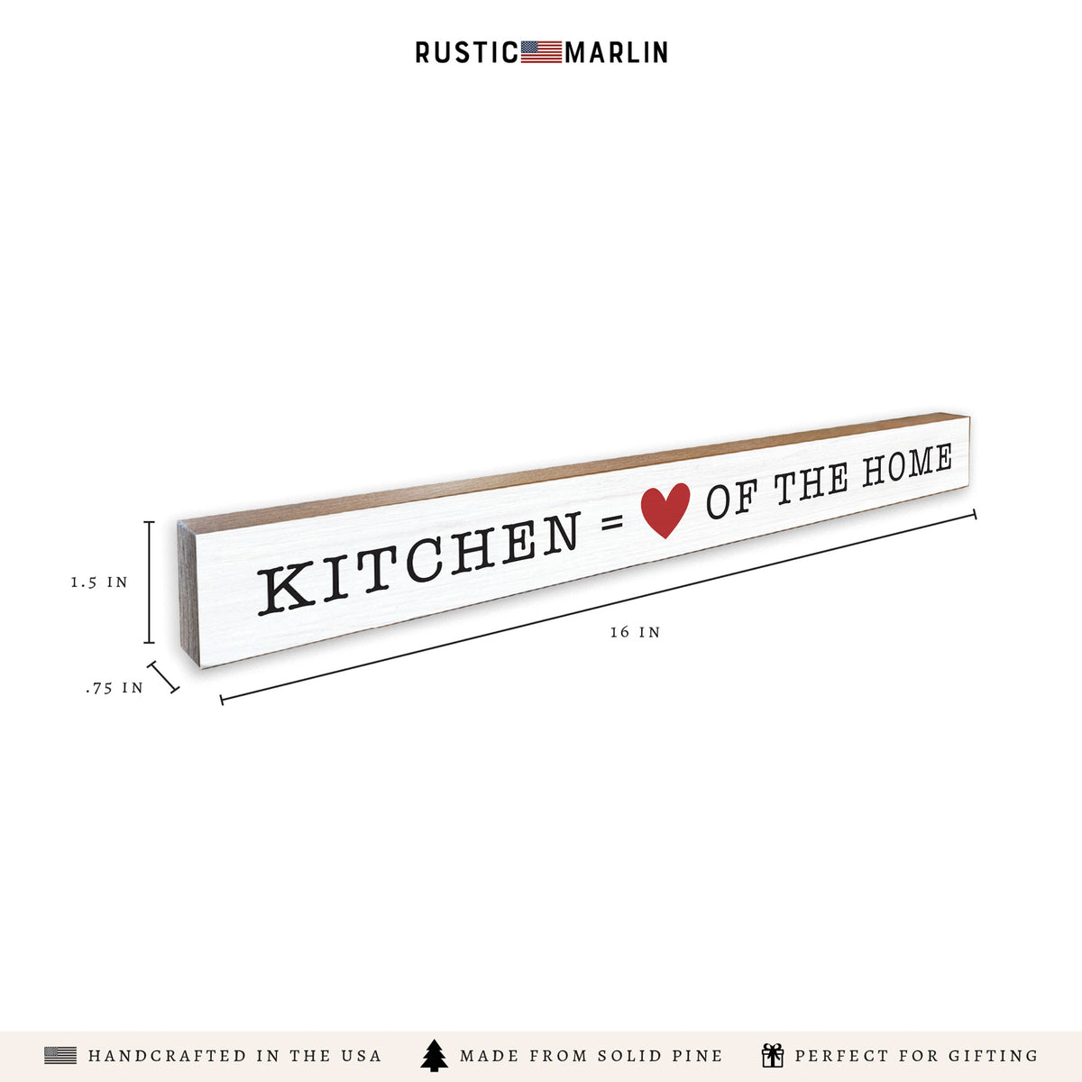 Kitchen Heart Of The Home Skinny Sign