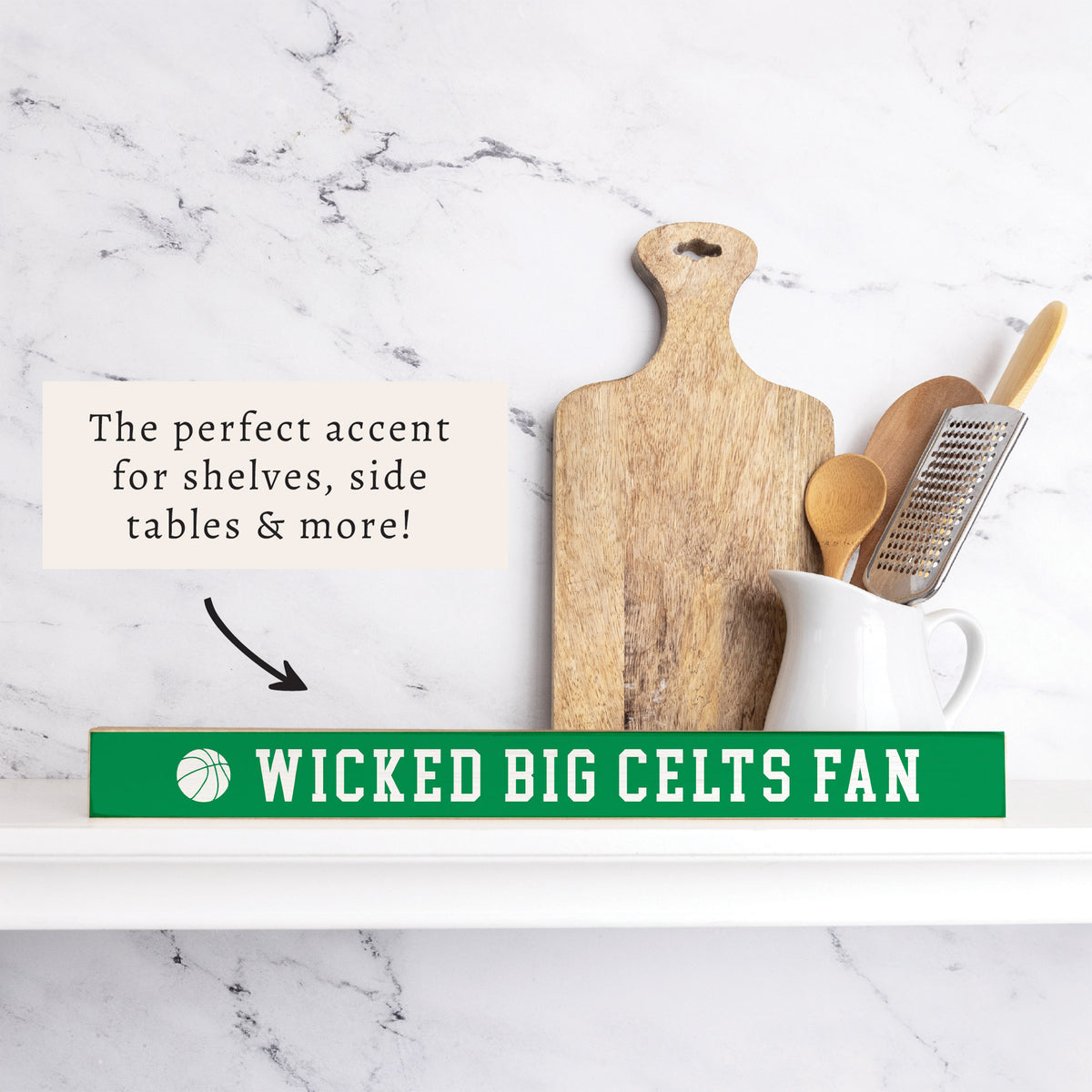 Wicked Big Celts Fan Skinny Sign