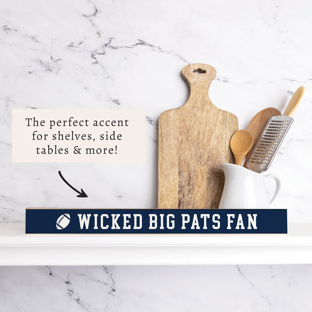 Wicked Big Pats Fan Skinny Sign