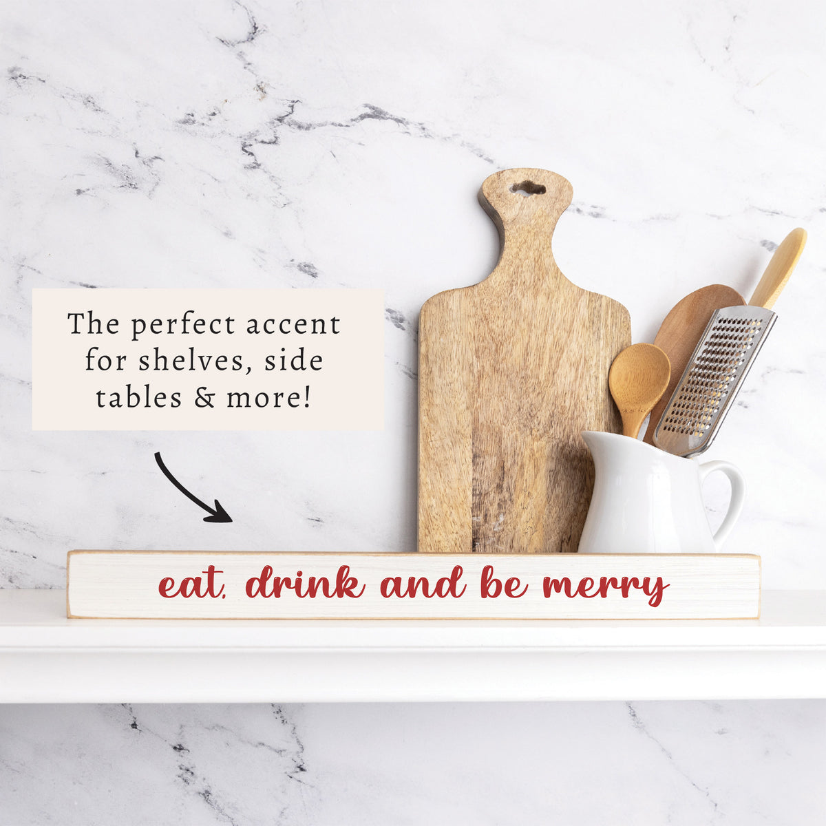 Eat, Drink And Be Merry Skinny Sign