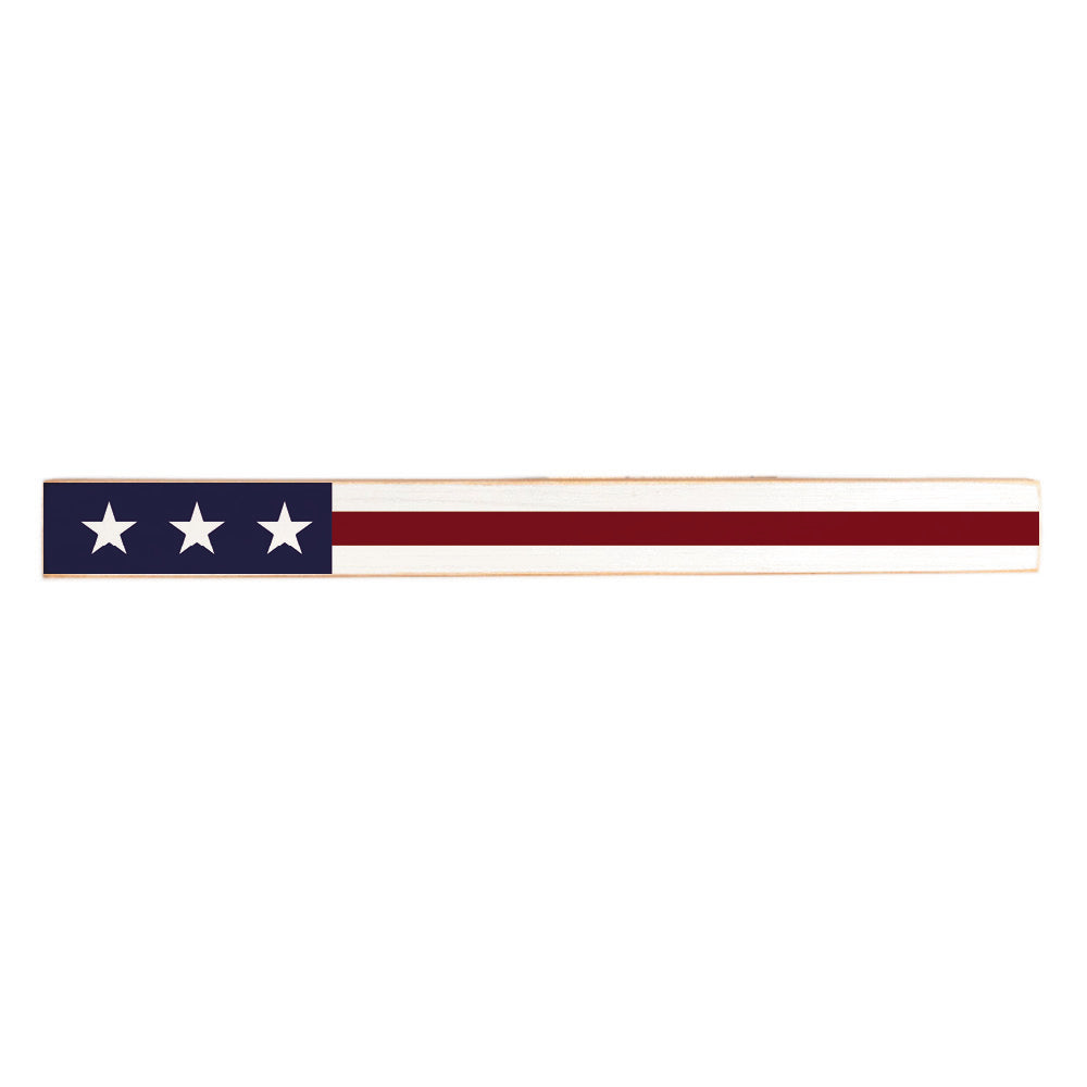 American Flag Skinny Sign