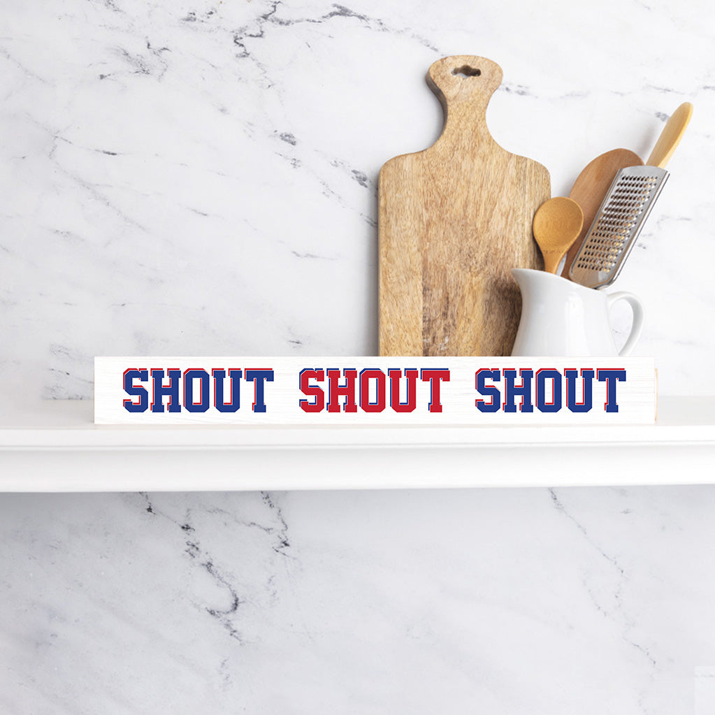 Shout Buffalo Football Skinny Sign