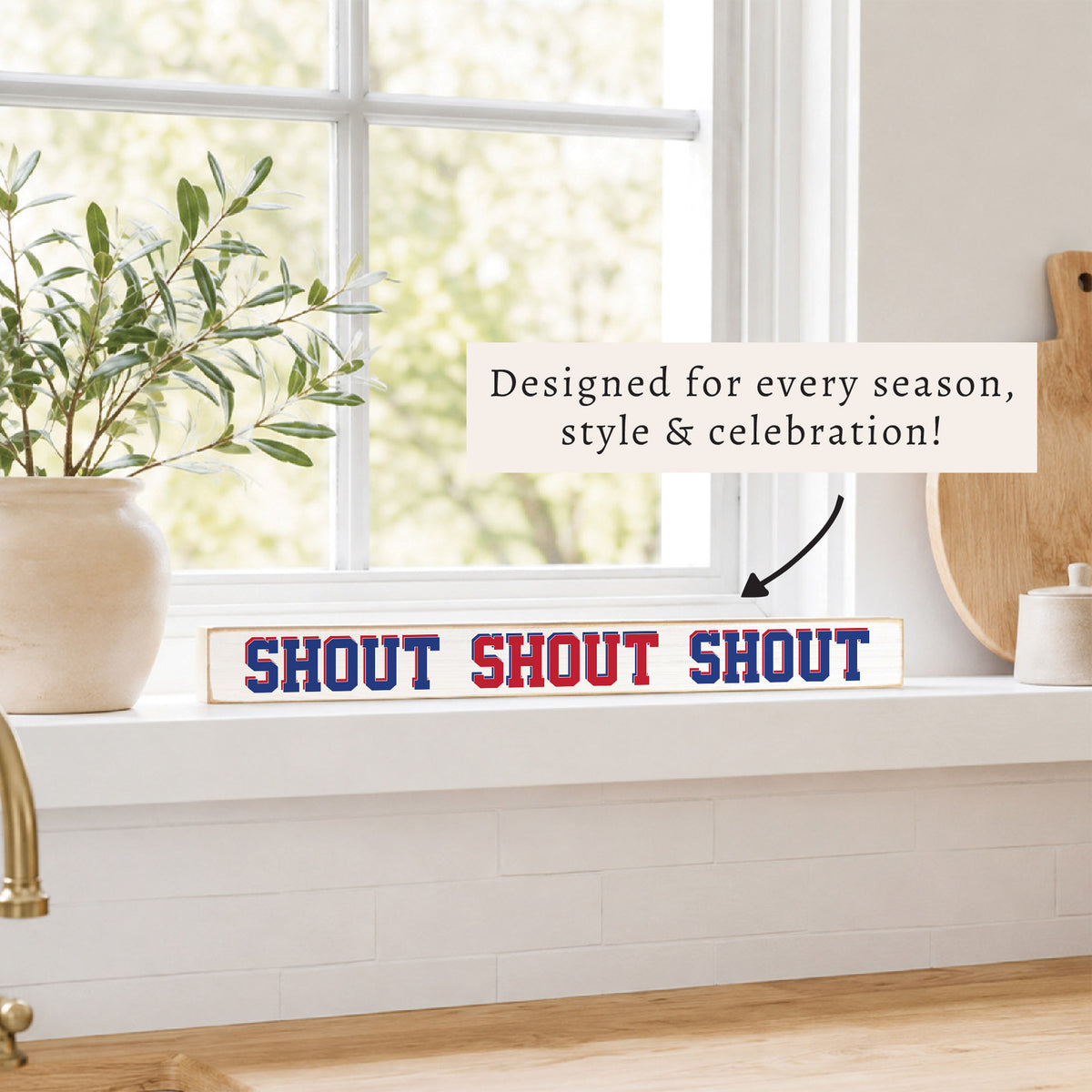 Buffalo Shout Skinny Sign