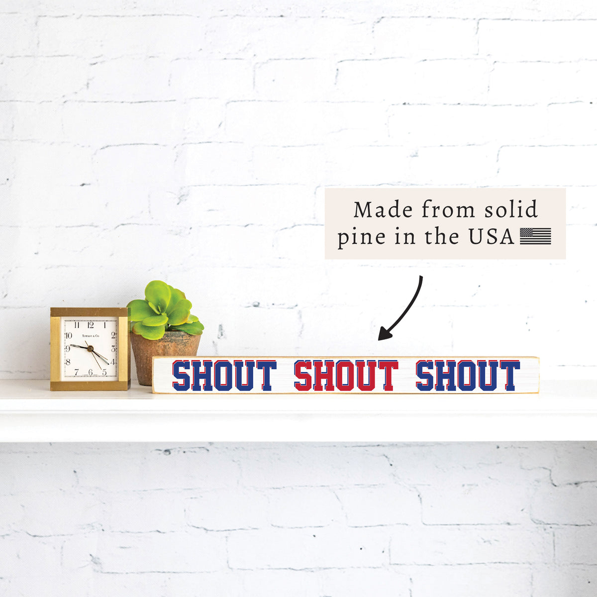 Buffalo Shout Skinny Sign
