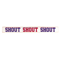 Shout Buffalo Football Skinny Sign
