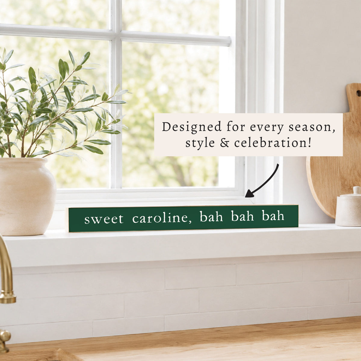 Boston Sweet Caroline Skinny Sign