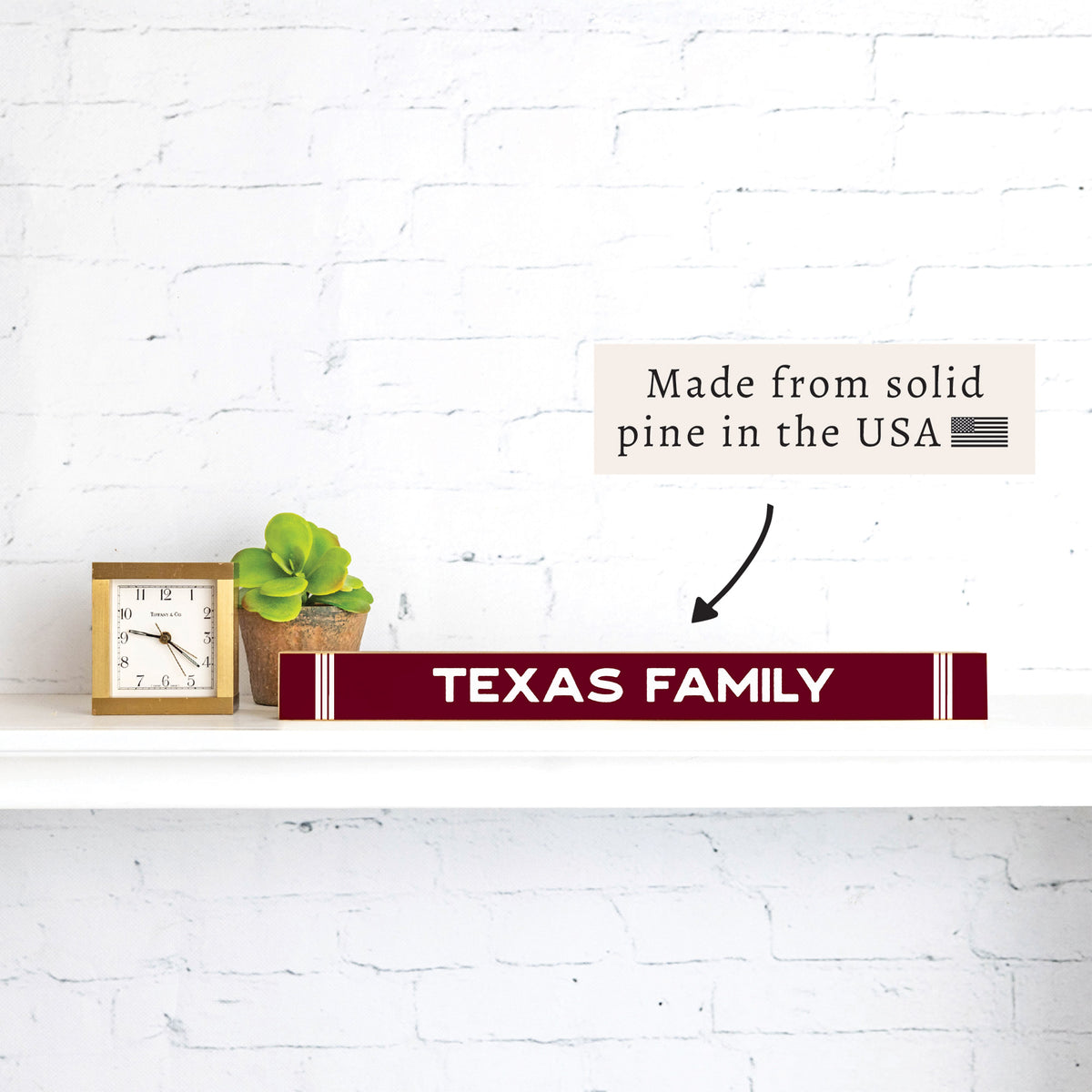Collegiate Stripe Personalized Skinny Sign