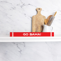 Collegiate Stripe Personalized Skinny Sign