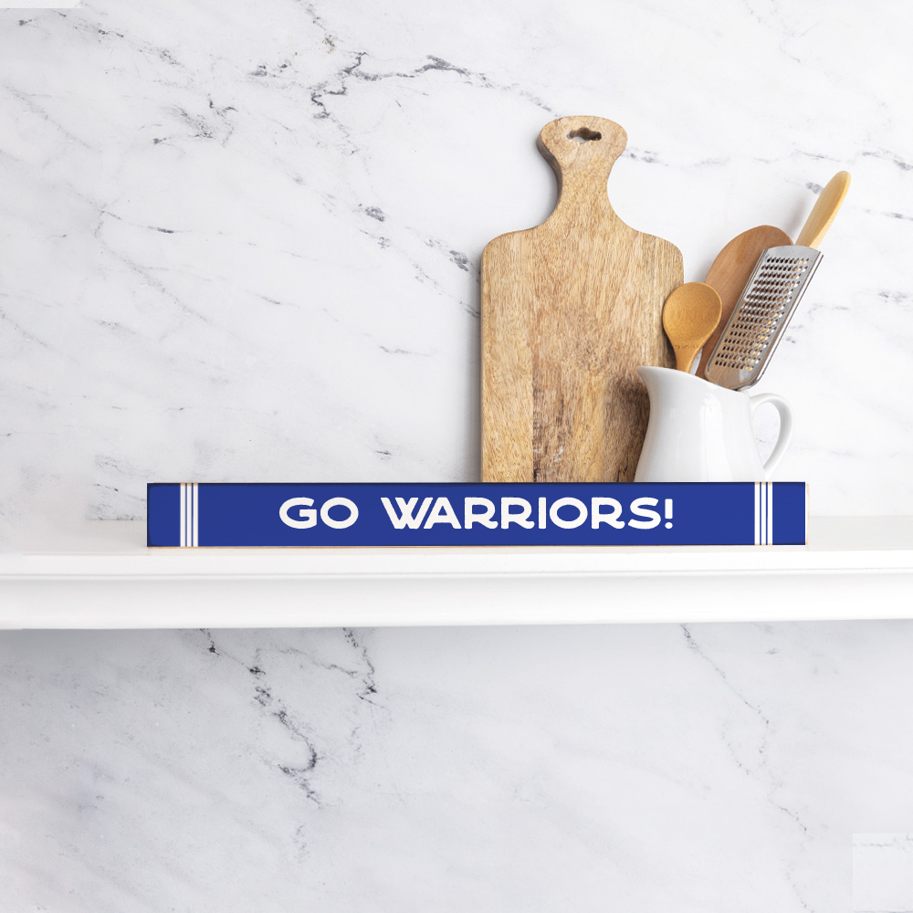 Collegiate Stripe Personalized Skinny Sign