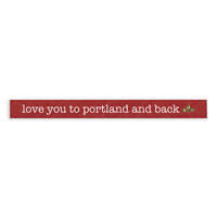 Holiday Love You To Personalized Skinny Sign