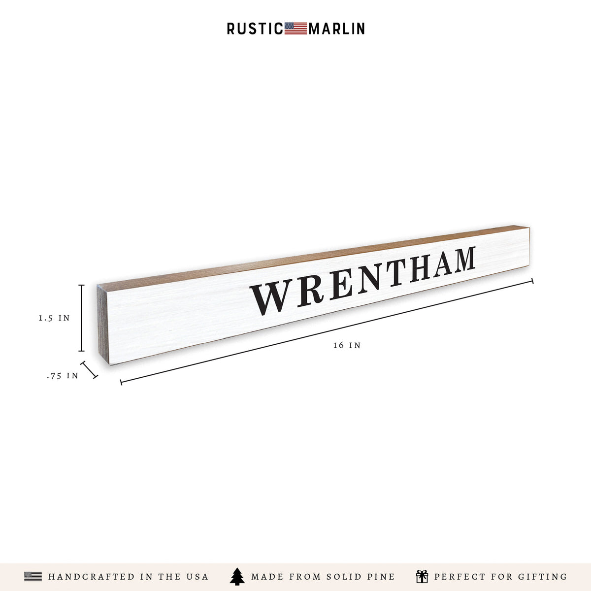 Antique Personalized Skinny Sign