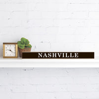 Your Word Black/White Personalized Skinny Sign