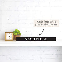 Your Word Black/White Personalized Skinny Sign