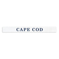 Your Word White/Navy Personalized Skinny Sign
