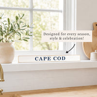 Your Word White/Navy Personalized Skinny Sign