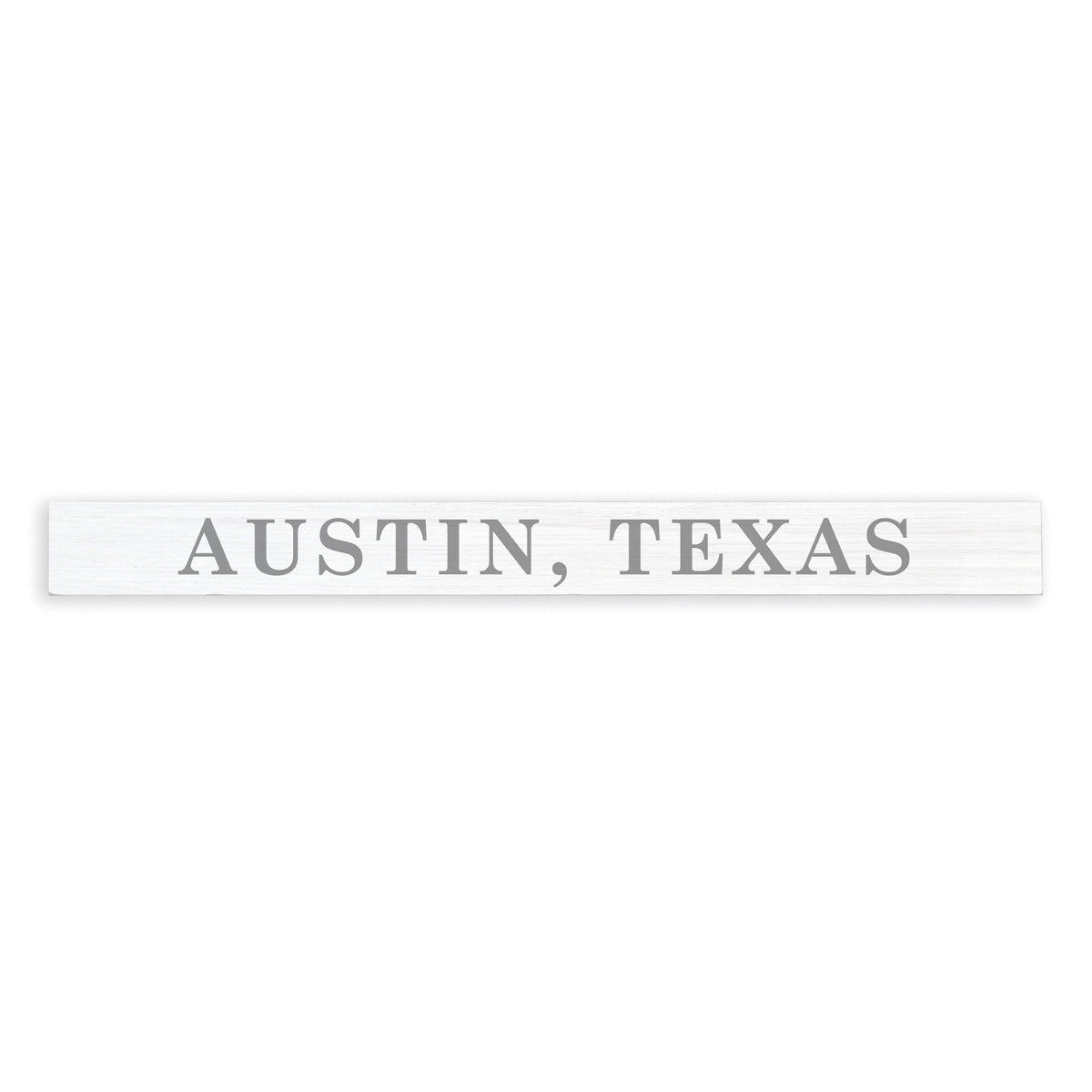 Your Word White/Grey Personalized Skinny Sign