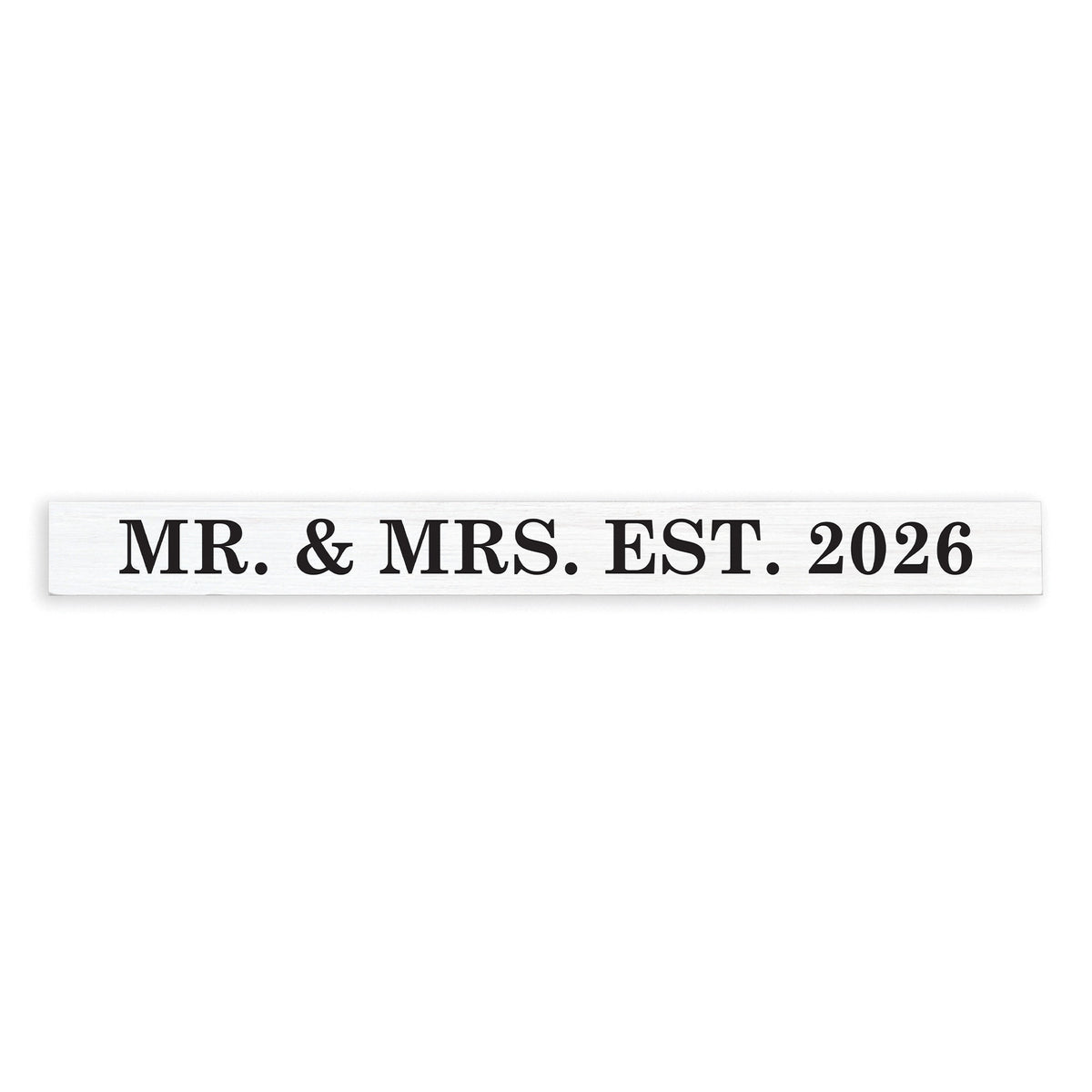Mr & Mrs Personalized Skinny Sign