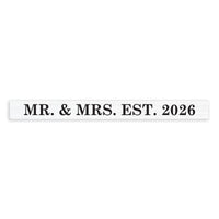 Mr & Mrs Personalized Skinny Sign
