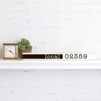 Local Zip Code Personalized Skinny Sign