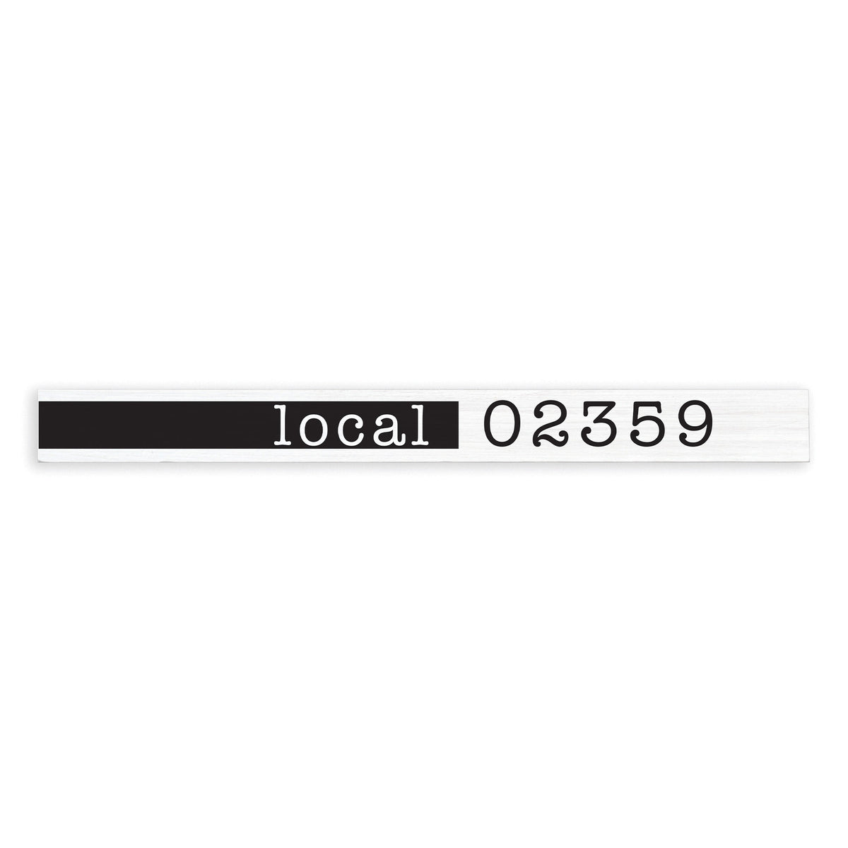 Local Zip Code Personalized Skinny Sign