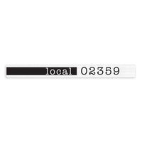 Local Zip Code Personalized Skinny Sign