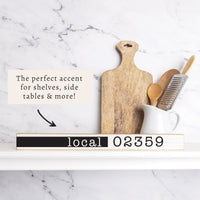 Local Zip Code Personalized Skinny Sign
