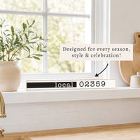 Local Zip Code Personalized Skinny Sign