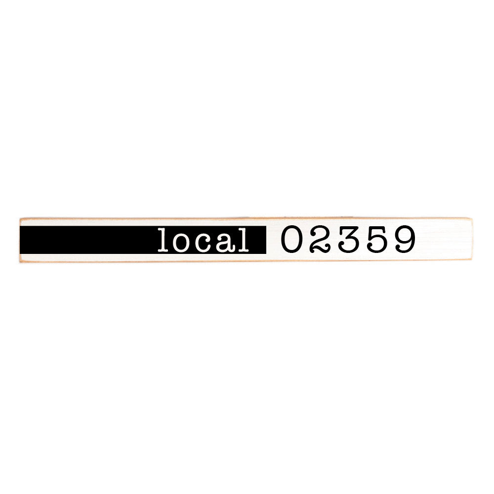 Local Zip Code Personalized Skinny Sign