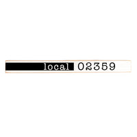Local Zip Code Personalized Skinny Sign